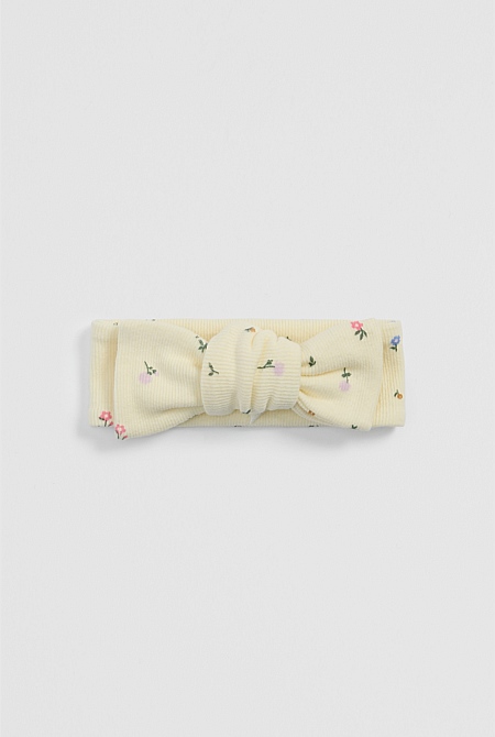 Organically Grown Cotton Rib Headband