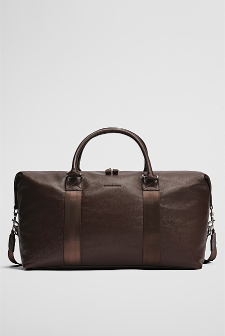 Leather Weekender