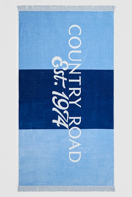 Verified Australian Cotton CR Est. 1974 Beach Towel