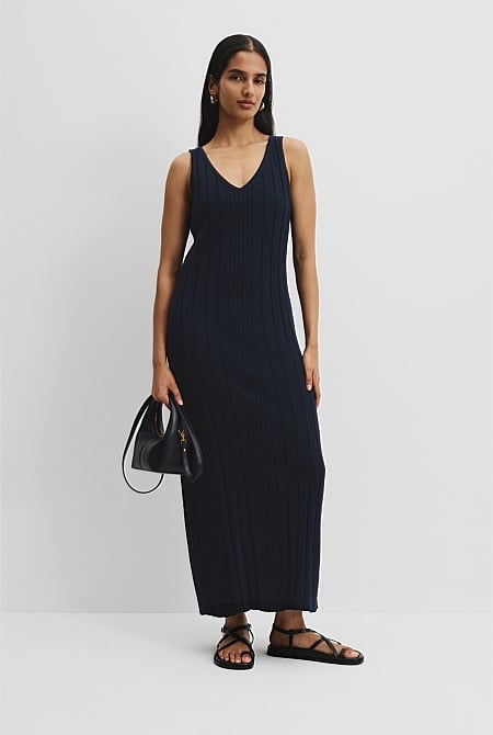 Organically Grown Cotton Linen Midi Dress