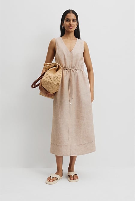 Organically Grown Linen Midi Dress