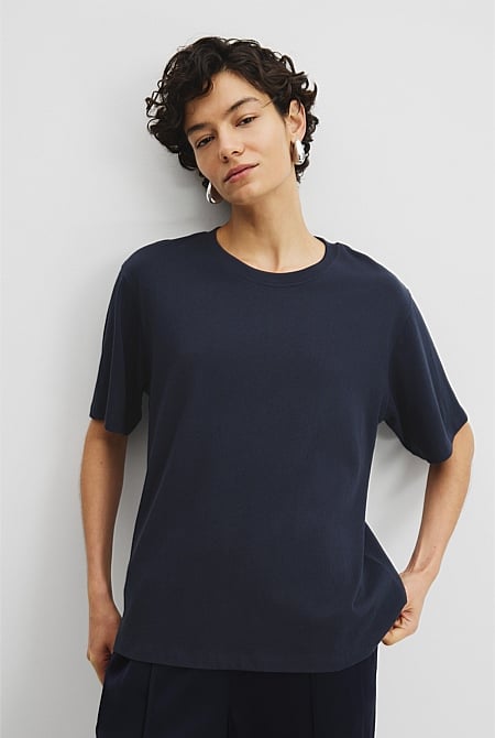 Australian Cotton Short Sleeve Relaxed T-Shirt