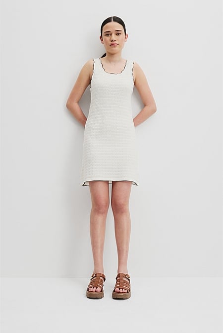 Teen Organically Grown Cotton Textured Knit Dress