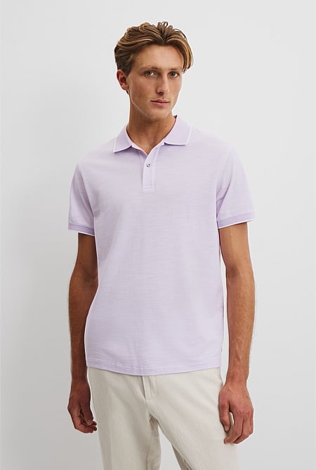 Australian Cotton Micro Textured Polo