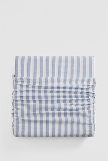 Brae Australian Cotton Stripe Super King Quilt Cover