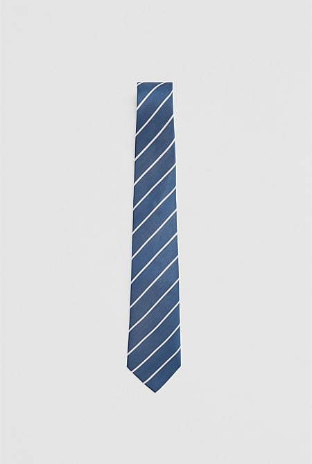 Silk Twill Stripe Tie