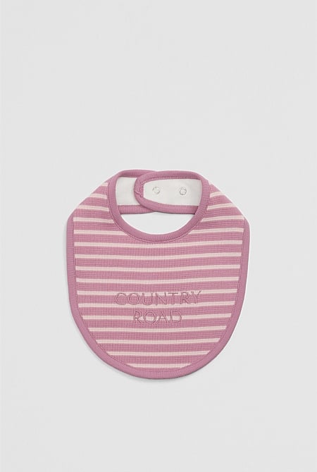 Organically Grown Cotton Waffle Bib