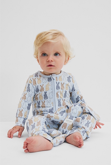 Organically Grown Cotton Bunny Jumpsuit