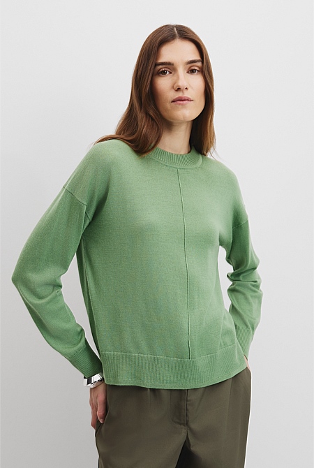 Verified Australian Merino Wool Crew Neck Knit