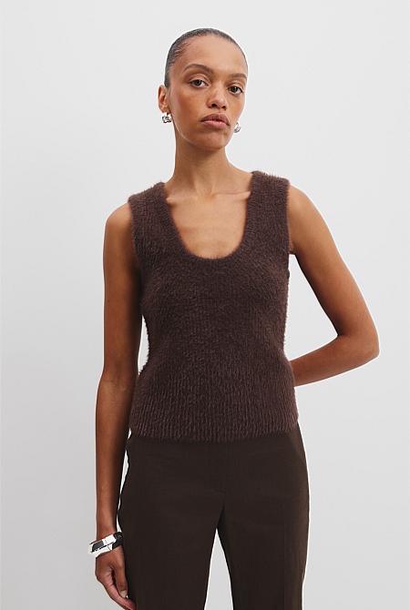 Fluffy Rib Knit Tank