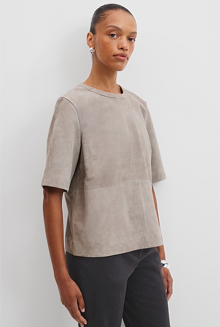 Suede T-Shirt