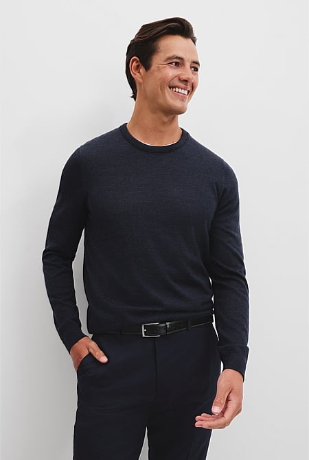 Verified Australian Merino Wool Crew Neck Knit