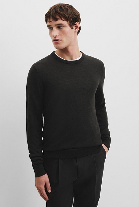 Verified Australian Merino Wool Crew Neck Knit