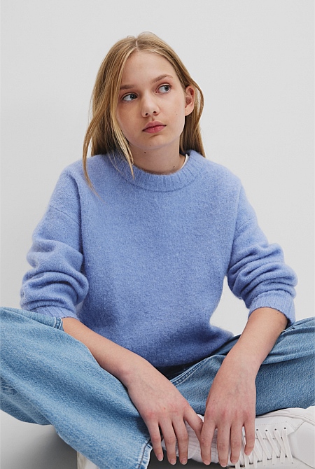 Teen Fluffy Knit Pullover