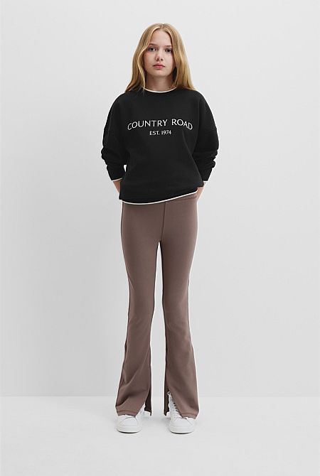 Teen Split Hem Pant