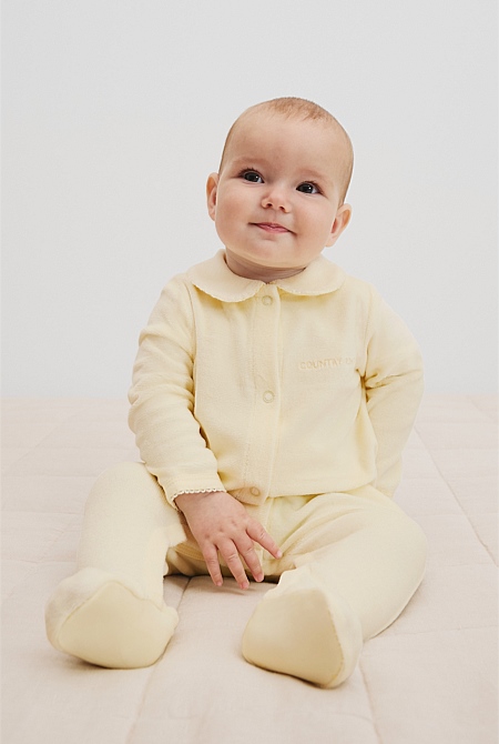 Organically Grown Cotton Velour Jumpsuit