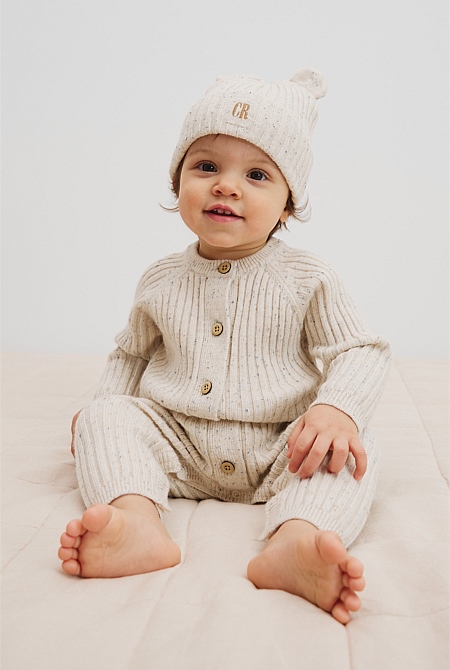 Button Knit Jumpsuit