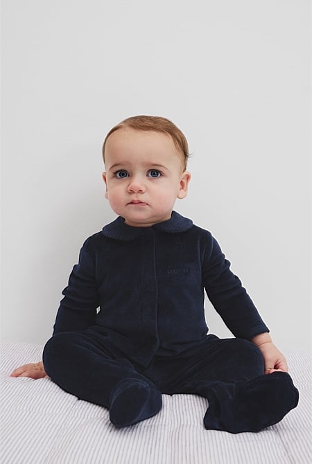 Organically Grown Cotton Velour Jumpsuit