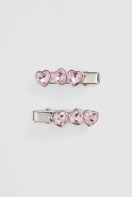Mini Heart Clip Pack of 2