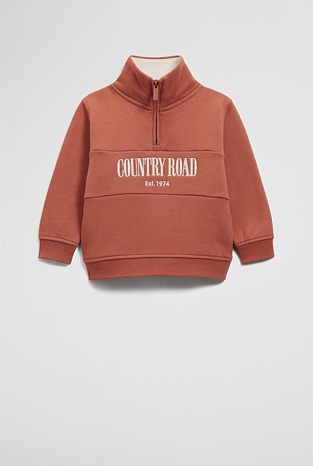 Verified Australian Cotton Heritage Half Zip Sweat