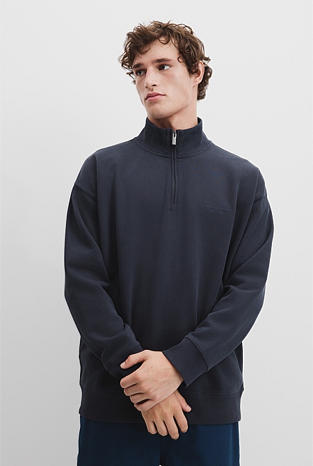Oversized Half Zip Sweat