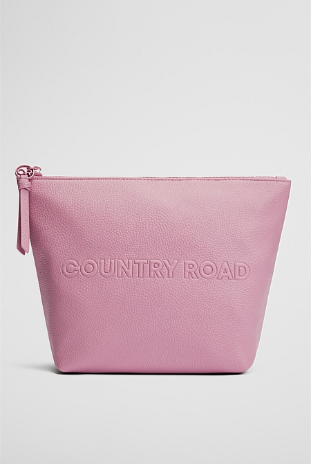 Branded Detail Tri Cosmetic Bag