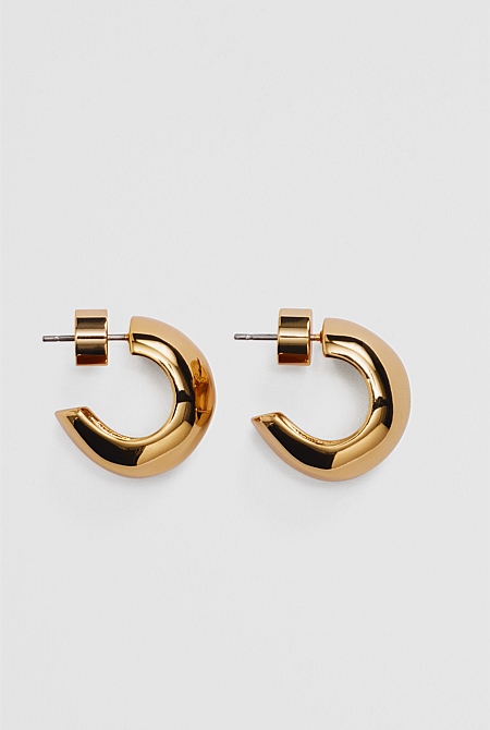 Large Molten Hoop Earring