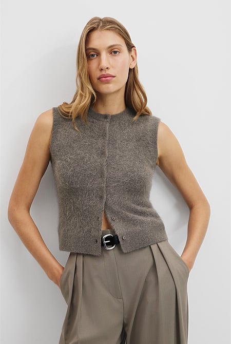 High Pile Knit Vest