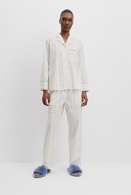 Australian Cotton Pinstripe Pyjama Set