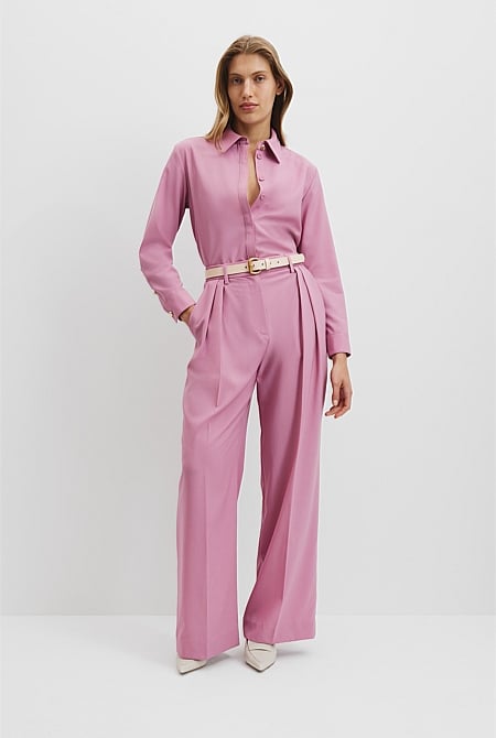 Wool Longline Shirt