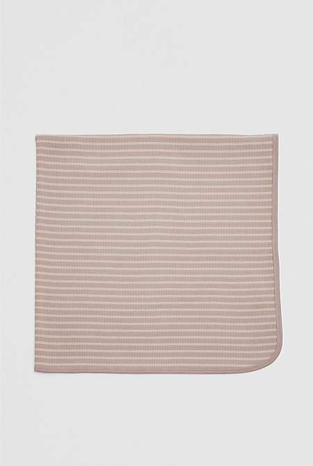 Organically Grown Cotton Waffle Blanket