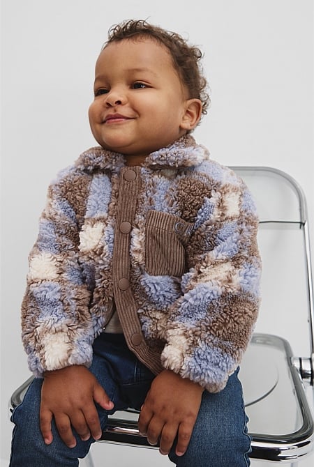 Check Sherpa Jacket