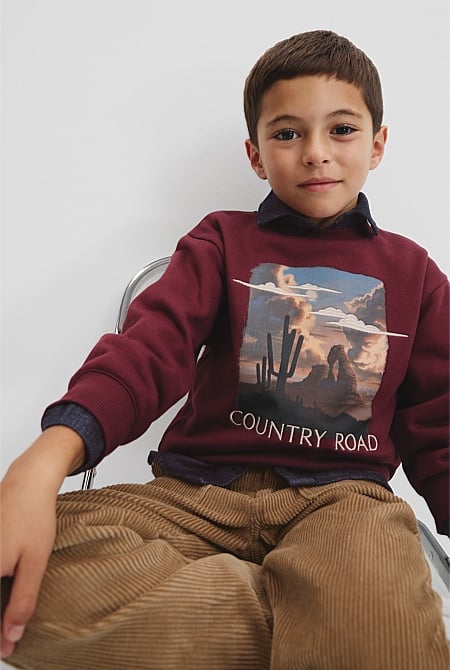 Organically Grown Cotton Desert Print Sweat