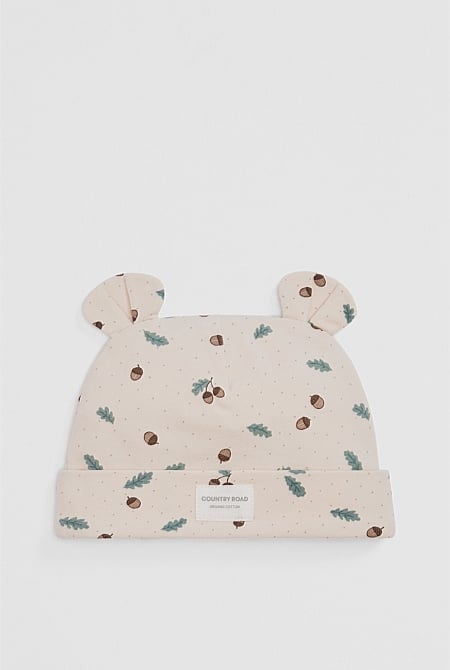 Organically Grown Cotton Newborn Beanie