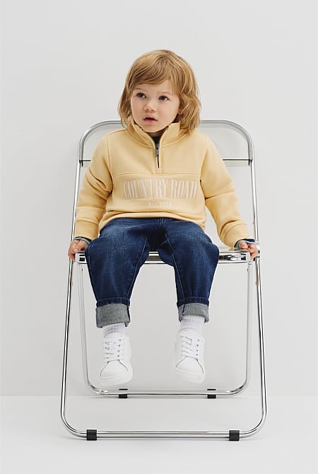 Verified Australian Cotton Heritage Half Zip Sweat