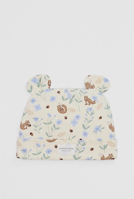 Organically Grown Cotton Newborn Beanie