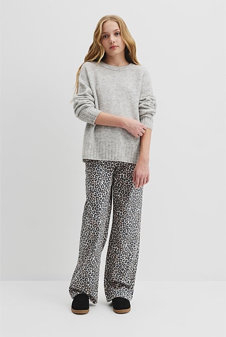 Teen Fluffy Knit Pullover