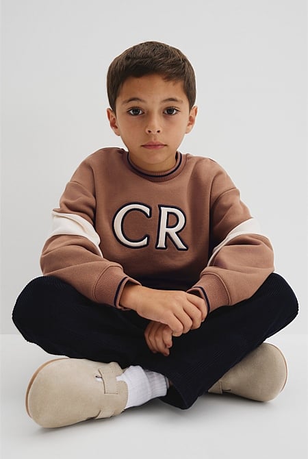 Organically Grown Cotton Country Road Panelled Sweat