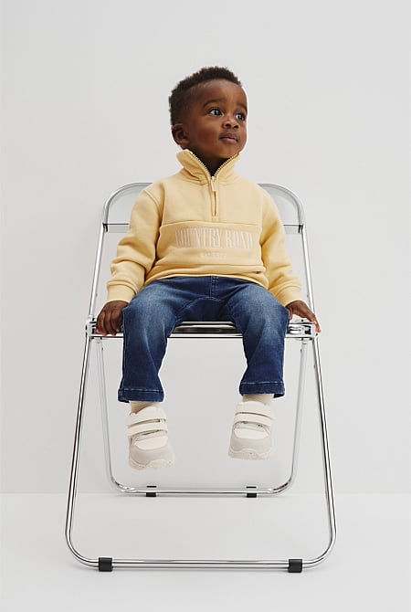 Verified Australian Cotton Heritage Half Zip Sweat