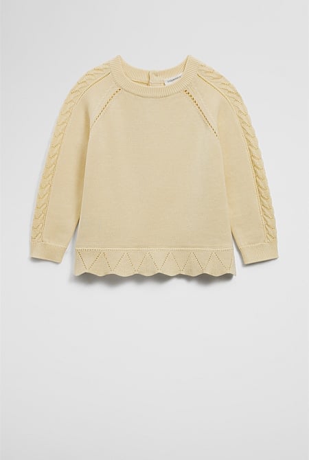 Organically Grown Cotton Peplum Knit Knit