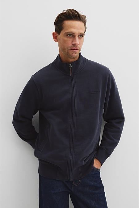 Relaxed Zip Through Sweat