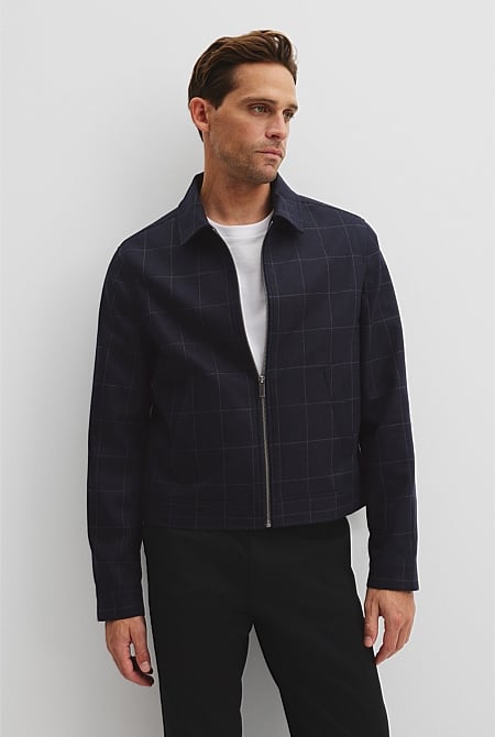 Cotton Wool Check Jacket