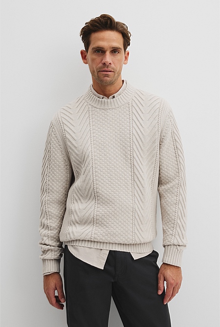 Australian Cotton Blend Cable Knit