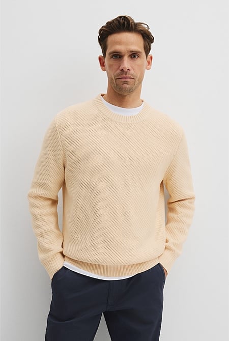 Australian Cotton Blend Crew Knit