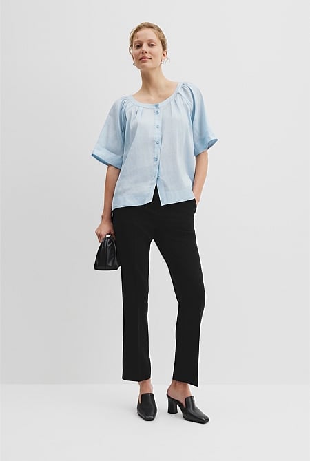 Round Neck Soft Blouse