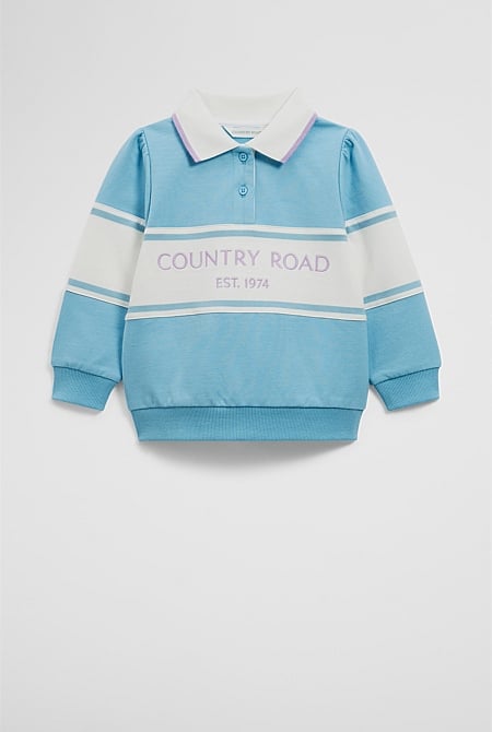 Organically Grown Cotton Logo Rugby Top