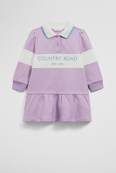 Organically Grown Cotton Logo Rugby Dress