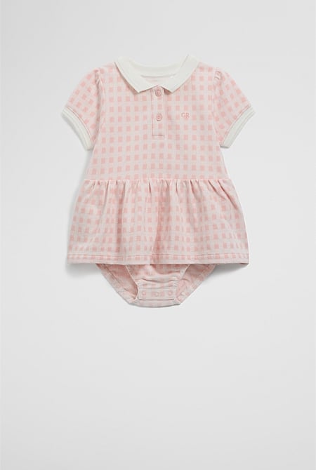 Organically Grown Cotton Polo Romper Dress