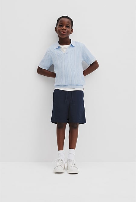 Organically Grown Cotton Knit Polo