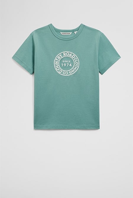 Australian Cotton Oversized Logo T-Shirt
